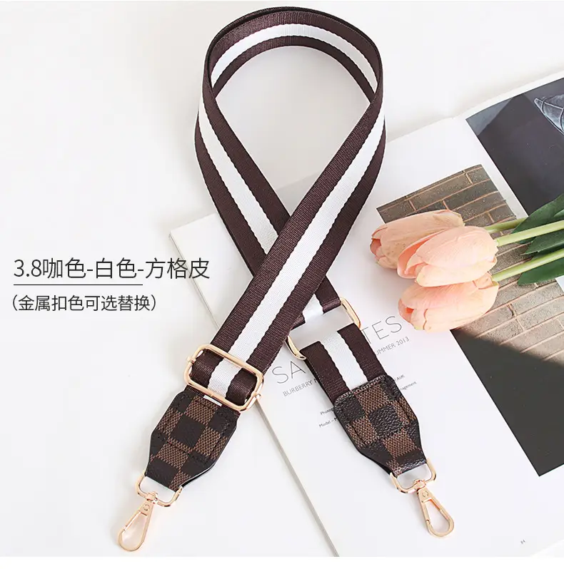 Women's Crossbody Bag with Adjustable Striped Leather Lining & Metal Clasp — feature 12
