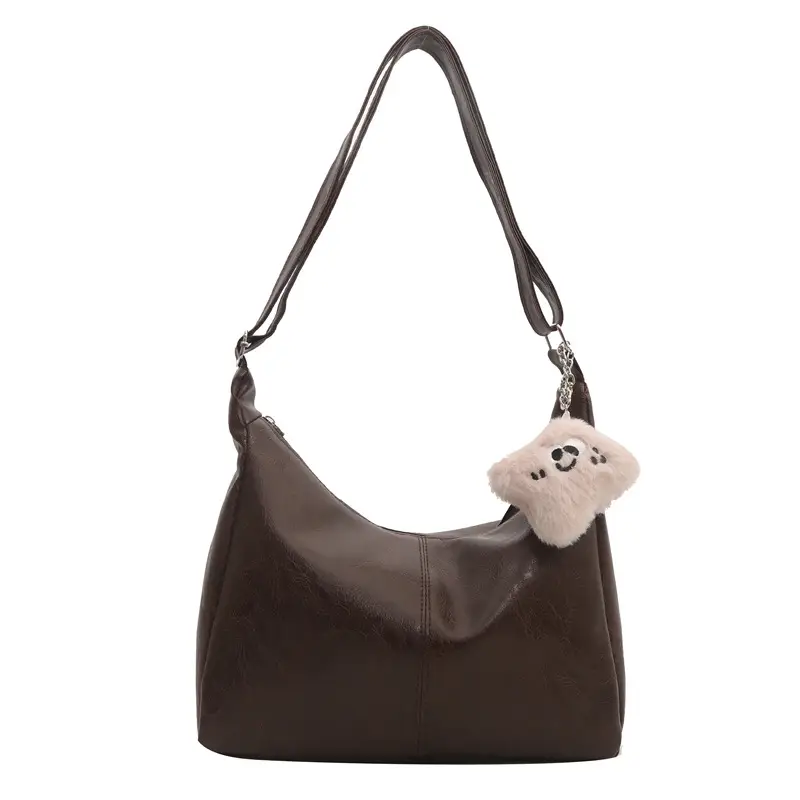 Soft PU Shoulder Bag Women Pink 2024 Spring - Image 11