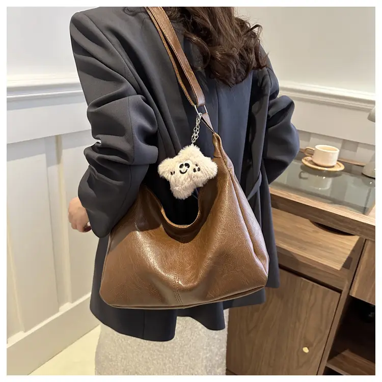Soft PU Shoulder Bag Women Pink 2024 Spring — feature 14