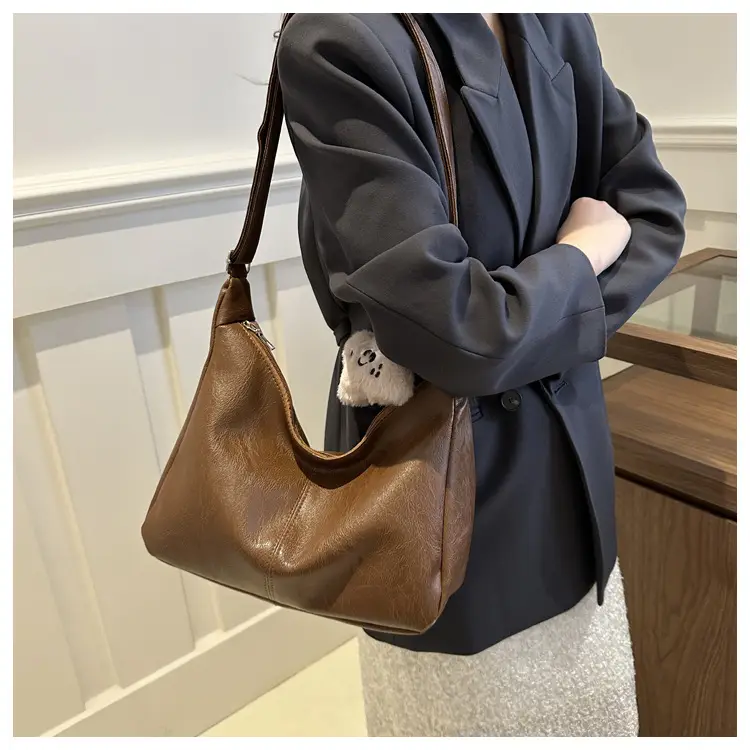 Soft PU Shoulder Bag Women Pink 2024 Spring — feature 15