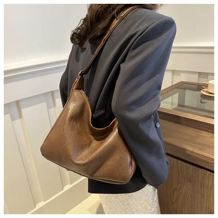 Soft PU Shoulder Bag Women Pink 2024 Spring — feature 17