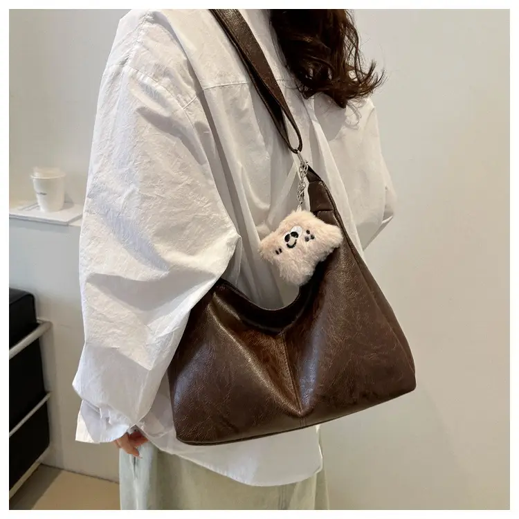Soft PU Shoulder Bag Women Pink 2024 Spring — feature 18