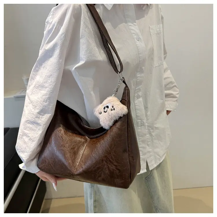 Soft PU Shoulder Bag Women Pink 2024 Spring — feature 19