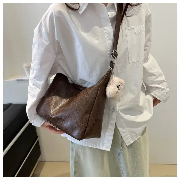 Soft PU Shoulder Bag Women Pink 2024 Spring — feature 21