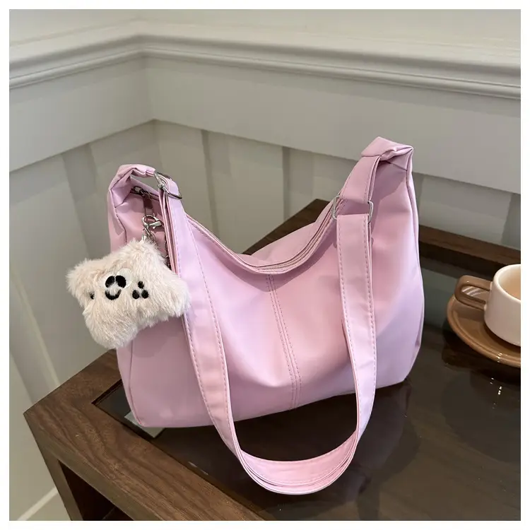 Soft PU Shoulder Bag Women Pink 2024 Spring — feature 30