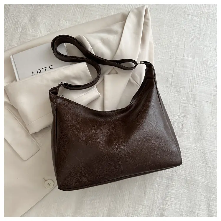 Soft PU Shoulder Bag Women Pink 2024 Spring - Image 3