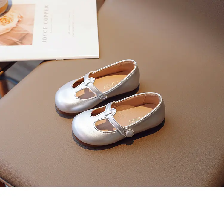 2025 Spring Korean Style Girls Leather Shoes with Buckle & Soft Sole — feature 12