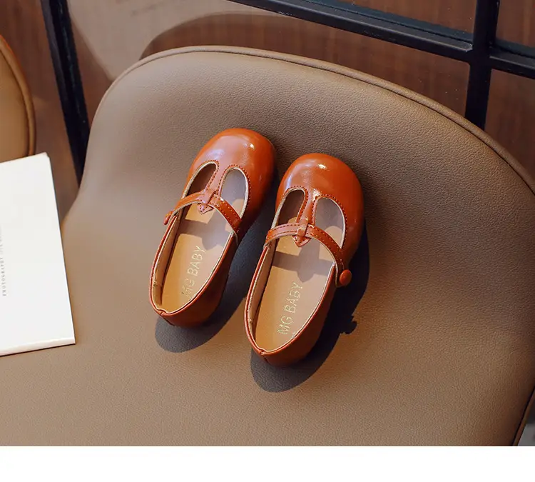 2025 Spring Korean Style Girls Leather Shoes with Buckle & Soft Sole — feature 15