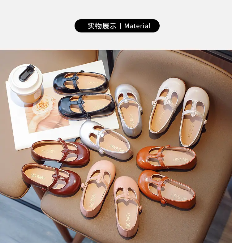 2025 Spring Korean Style Girls Leather Shoes with Buckle & Soft Sole — feature 6