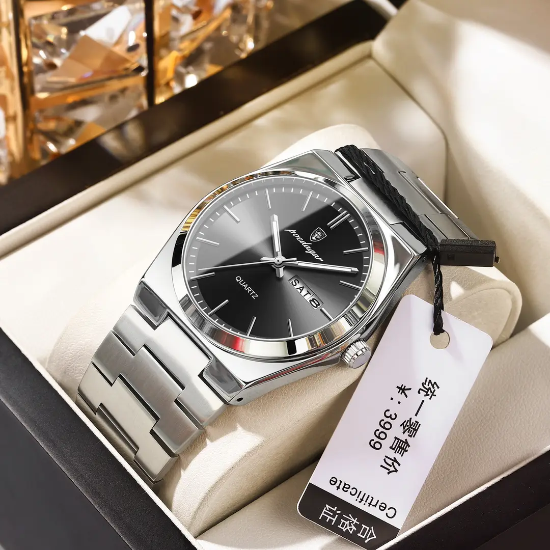 Swiss brand luxury men's watch new ultra-thin waterproof quartz watch live broadcast foreign trade popular one-piece delivery