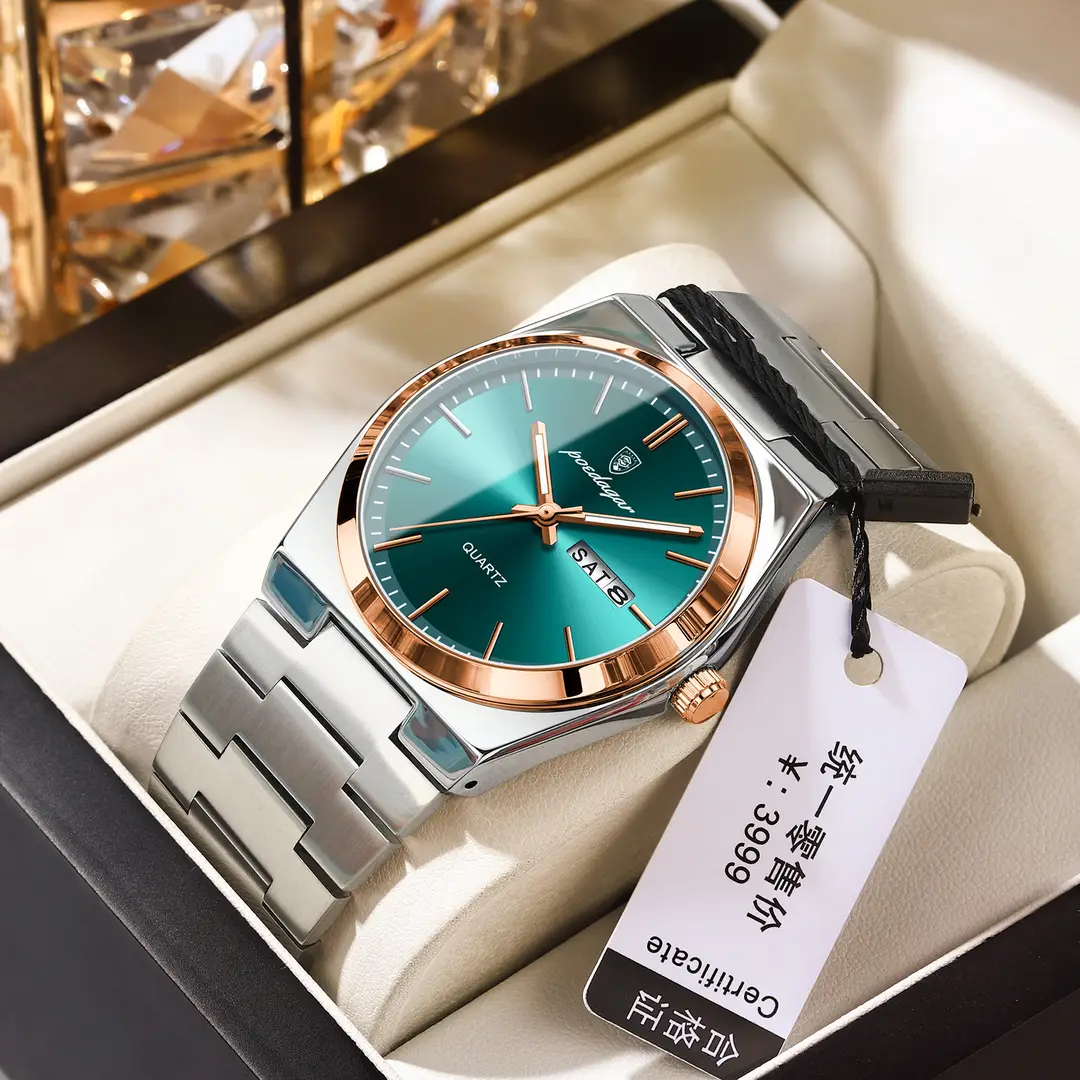 Swiss brand luxury men's watch new ultra-thin waterproof quartz watch live broadcast foreign trade popular one-piece delivery