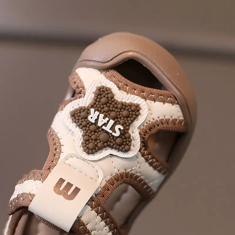 Baby Sandals Summer for Boys 1-2 Years Closed Toe Anti-Kick