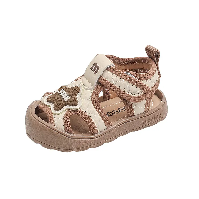 Baby Sandals Summer for Boys 1-2 Years Closed Toe Anti-Kick