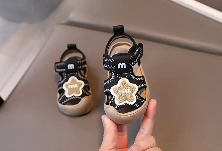 Baby Sandals Summer for Boys 1-2 Years Closed Toe Anti-Kick — feature 3