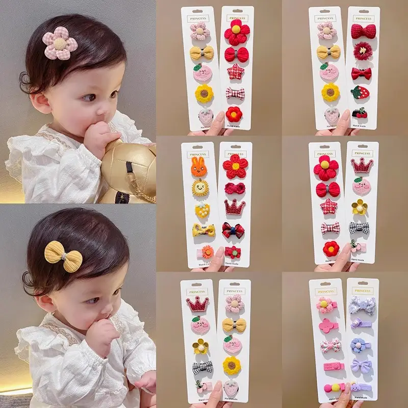 Cute Flower & Bow Baby Hair Clips for Girls - Image 13