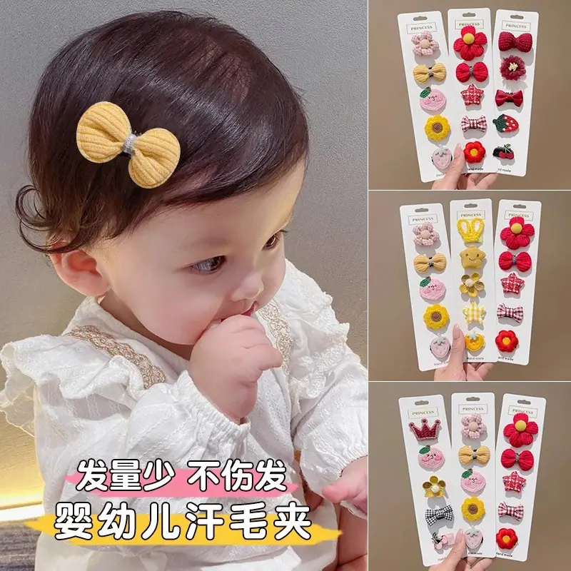 Cute Flower & Bow Baby Hair Clips for Girls - Image 15