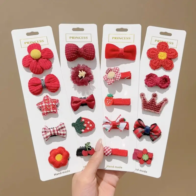 Cute Flower & Bow Baby Hair Clips for Girls - Image 16