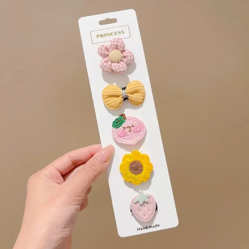 Cute Flower & Bow Baby Hair Clips for Girls - Image 10