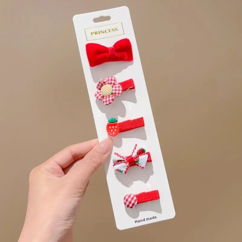 Cute Flower & Bow Baby Hair Clips for Girls - Image 12
