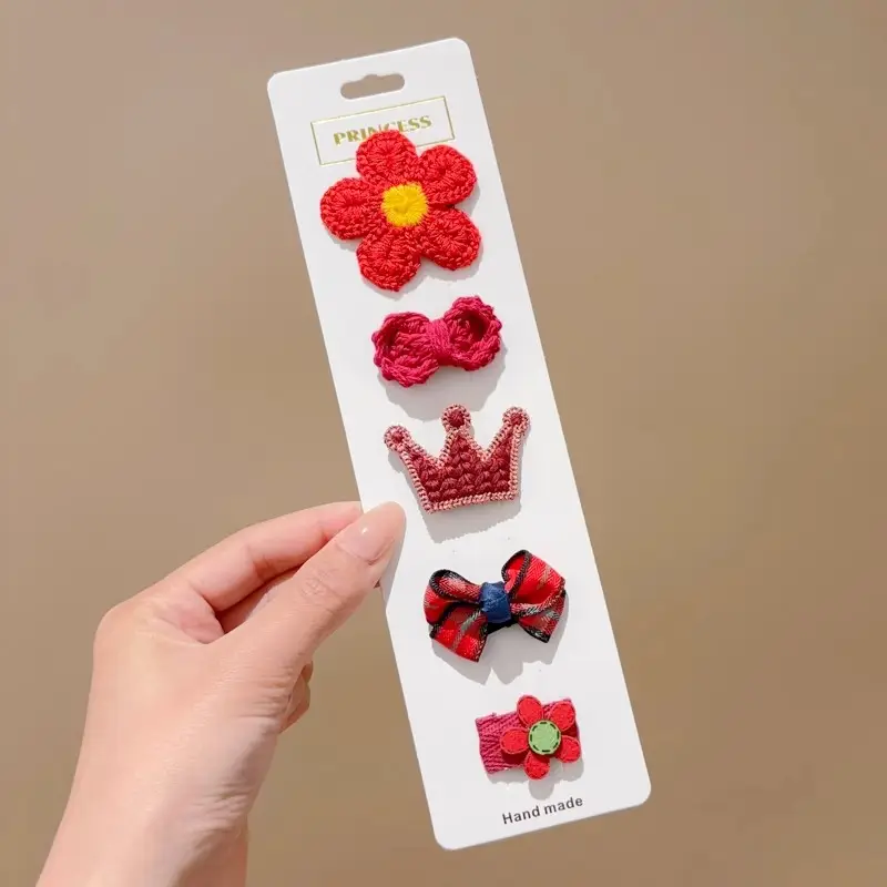 Cute Flower & Bow Baby Hair Clips for Girls - Image 3