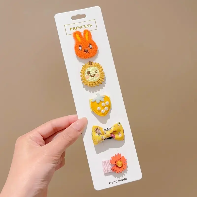 Cute Flower & Bow Baby Hair Clips for Girls - Image 4