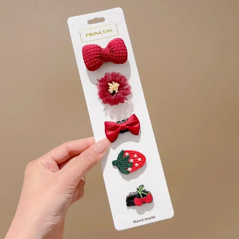Cute Flower & Bow Baby Hair Clips for Girls - Image 5
