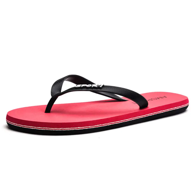 2024 Men Green PVC Flip Flops Beach Casual