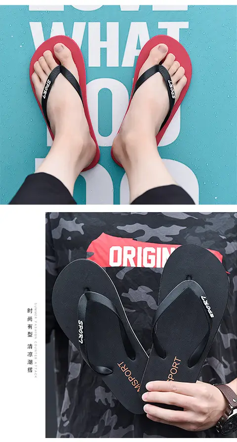 2024 Men Green PVC Flip Flops Beach Casual — feature 12