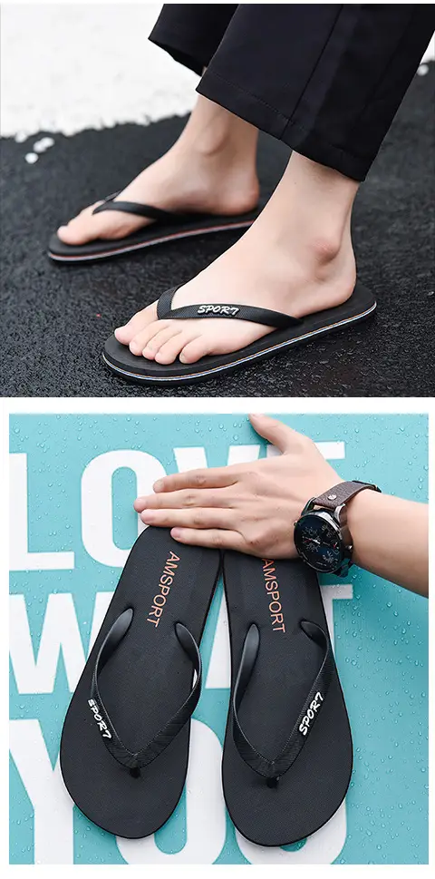 2024 Men Green PVC Flip Flops Beach Casual — feature 13