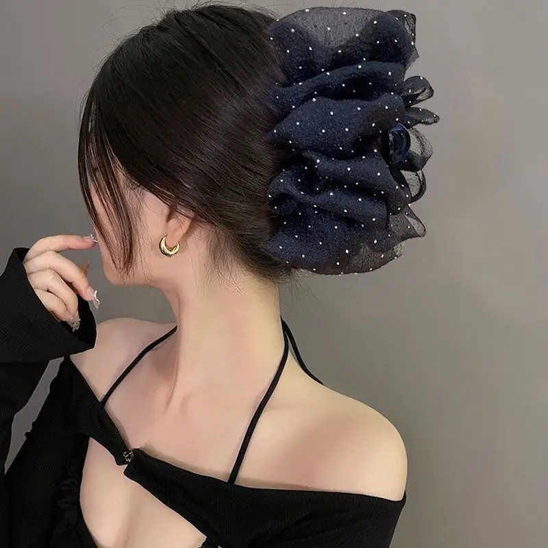 Double-sided Mesh Cloud Bubble Hair Clip Princess Bow 2024 — feature 11
