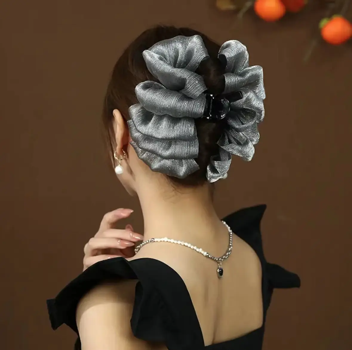 Double-sided Mesh Cloud Bubble Hair Clip Princess Bow 2024 — feature 12