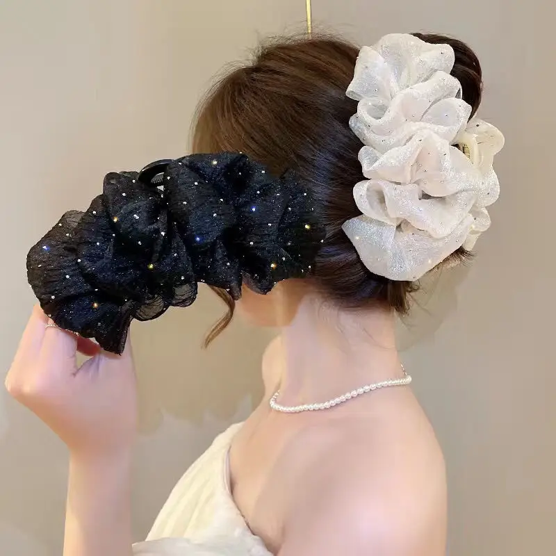 Double-sided Mesh Cloud Bubble Hair Clip Princess Bow 2024 — feature 7