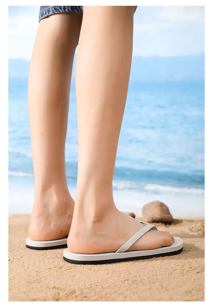 Men's 2025 Summer Flip Flops White Cushioned Large — feature 18