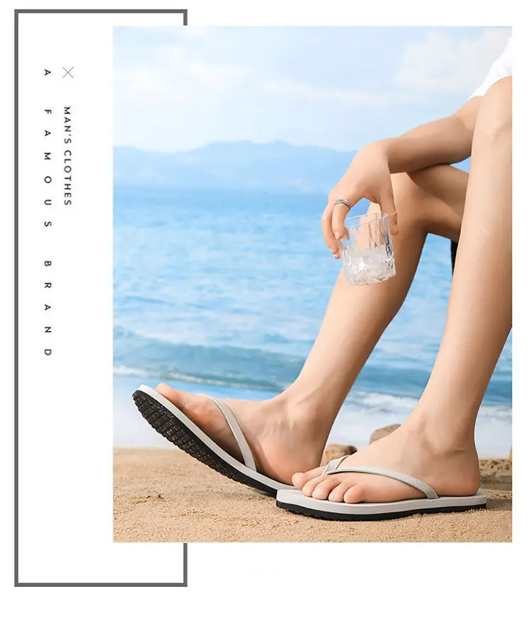 Men's 2025 Summer Flip Flops White Cushioned Large — feature 19