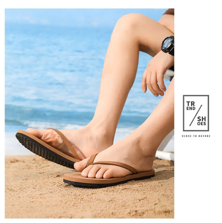 Men's 2025 Summer Flip Flops White Cushioned Large — feature 20