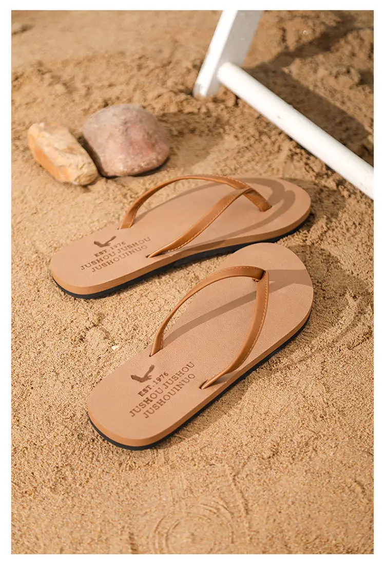 Men's 2025 Summer Flip Flops White Cushioned Large — feature 24