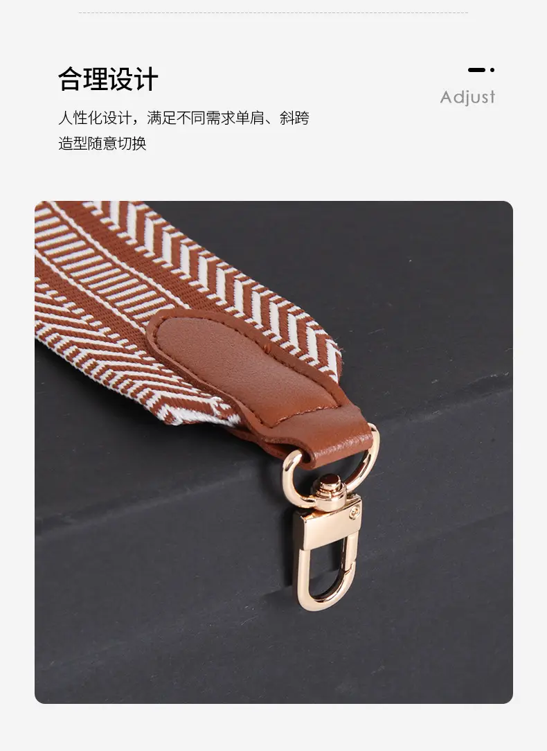 Women Adjustable Multi Color Crossbody Strap — feature 20