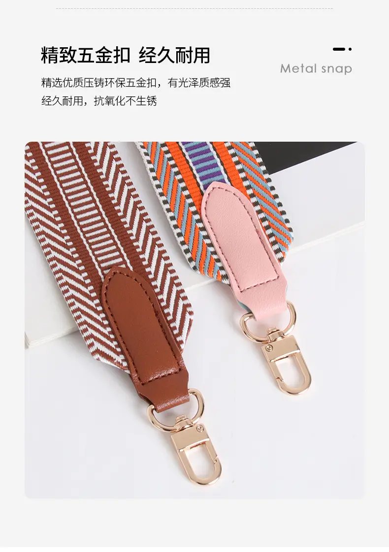 Women Adjustable Multi Color Crossbody Strap — feature 21