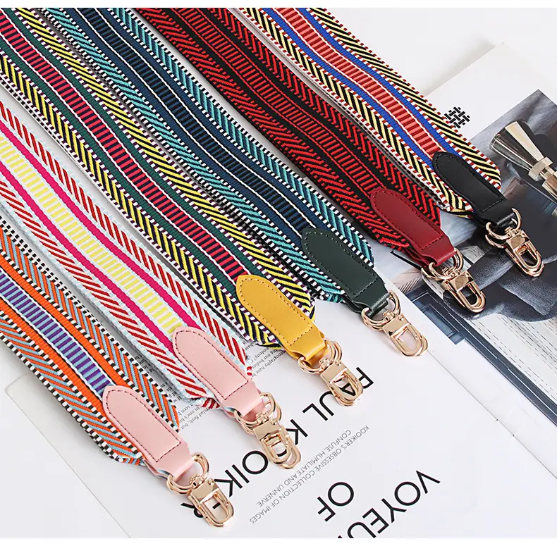 Women Adjustable Multi Color Crossbody Strap — feature 24