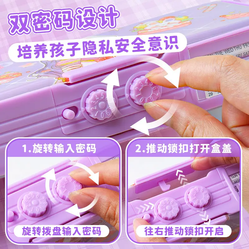 Puppy Dual-Sided Automatic Pencil Case for Girls - Image 16