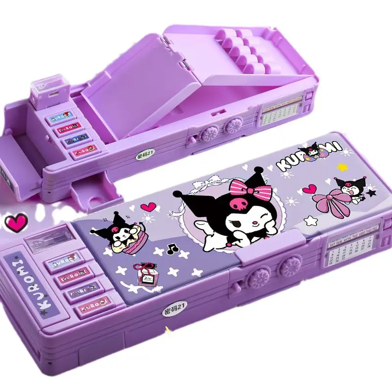 Puppy Dual-Sided Automatic Pencil Case for Girls - Image 19