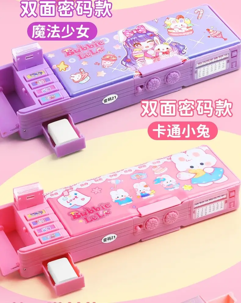 Puppy Dual-Sided Automatic Pencil Case for Girls — feature 12