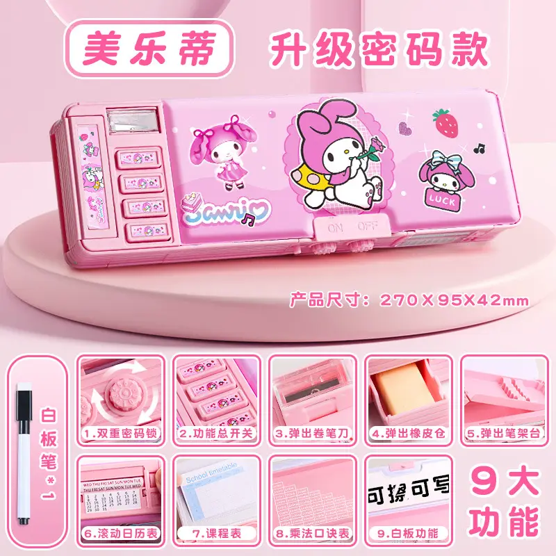 Puppy Dual-Sided Automatic Pencil Case for Girls - Image 5
