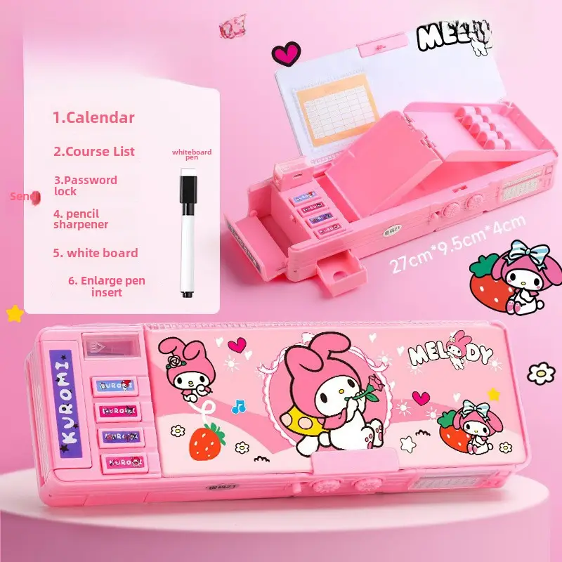 Puppy Dual-Sided Automatic Pencil Case for Girls - Image 2