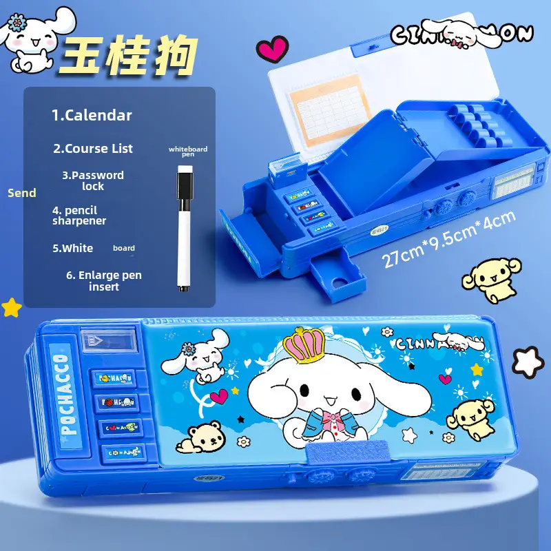 Puppy Dual-Sided Automatic Pencil Case for Girls - Image 3