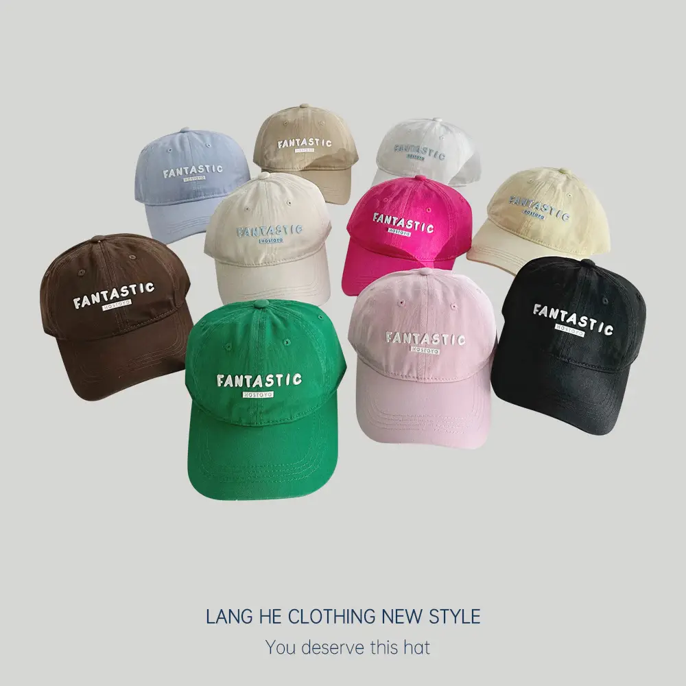 Alphabet Family Baseball Cap Women's Trendy Summer Travel Korean Style Casual Versatile Kidsren's Peaked Cap Sun Protection Hat