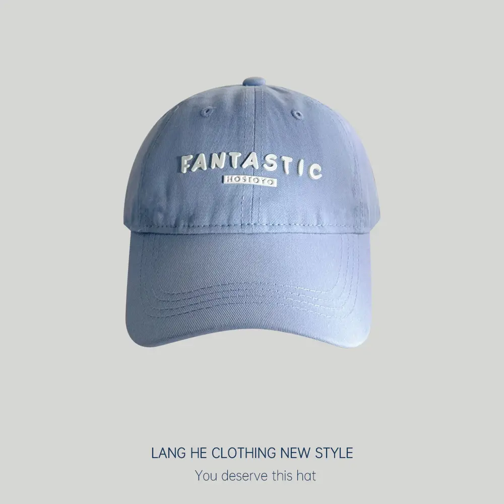 Alphabet Family Baseball Cap Women's Trendy Summer Travel Korean Style Casual Versatile Kidsren's Peaked Cap Sun Protection Hat