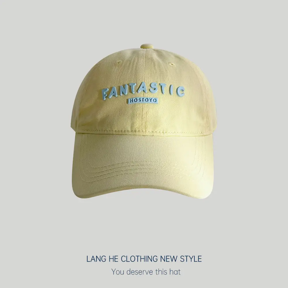 Alphabet Family Baseball Cap Women's Trendy Summer Travel Korean Style Casual Versatile Kidsren's Peaked Cap Sun Protection Hat