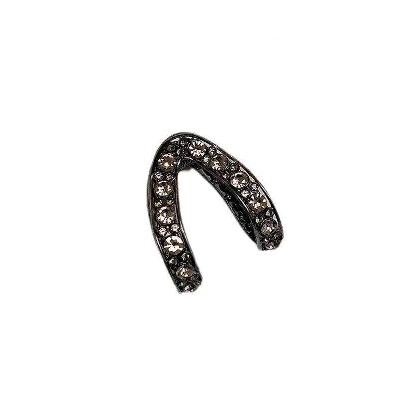 Black V-Shape Medium Hairpin Clip for Women