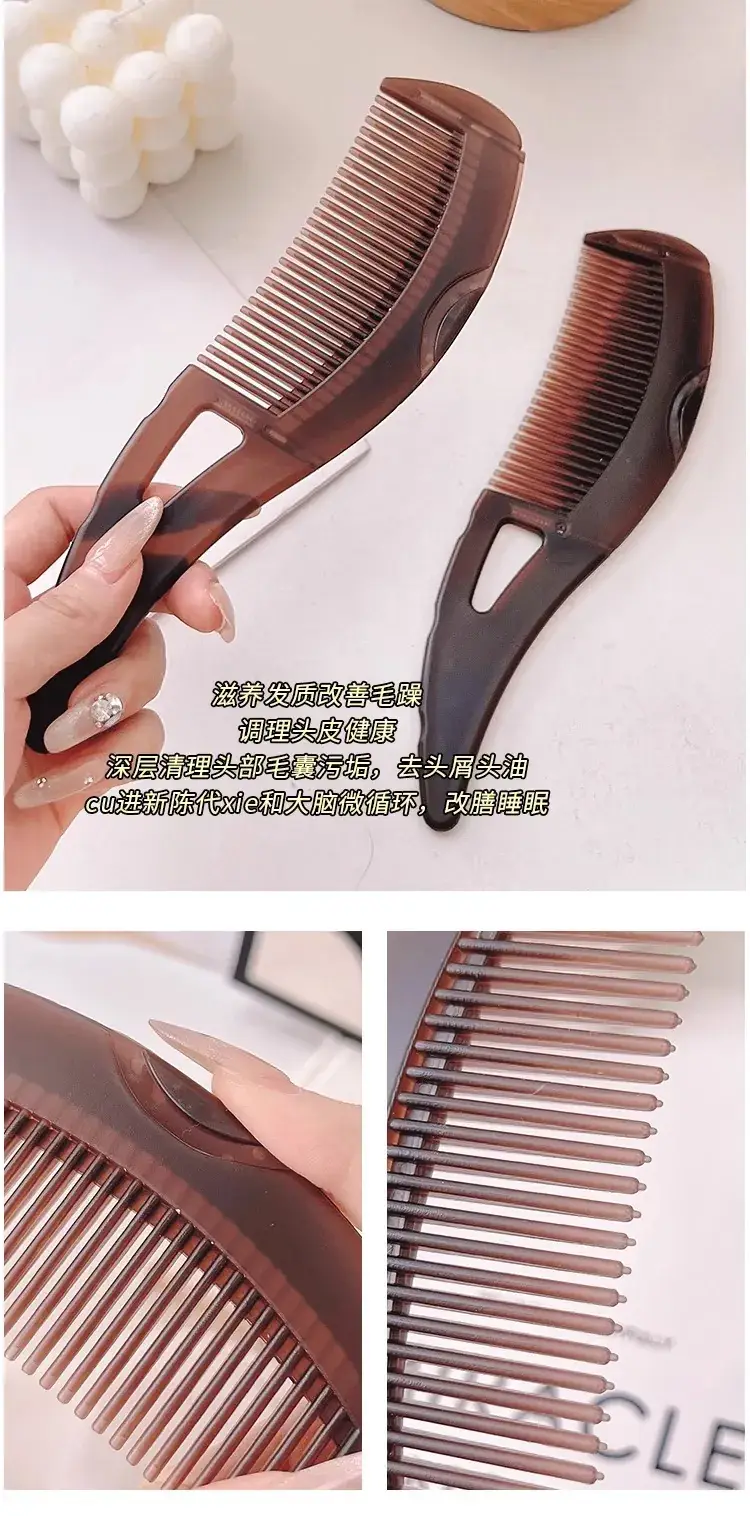 Pink Energy Hair Brush Oil Removal Anti-Dandruff — feature 8